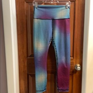 RARE COOL Lululemon Wunder Under Crops Size 8